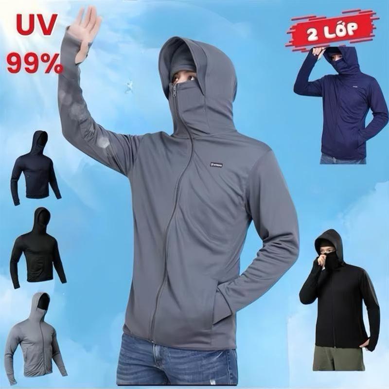  Áo Chống Nắng Nam 2 lớp che trán 2025 UPF50+ chống tia UV nam nữ áo chống nắng nam 2 lớp vải sịn mát HÀNG VIỆT NAM XUẤT KHẨU  áo chống nắng nam đẹp 2025 áo  nắng  nam  mát  lạnh áo  chống  nắng  nam  2  lớp  dày  dặn áo  khoác  sơ  mi  có  nón 