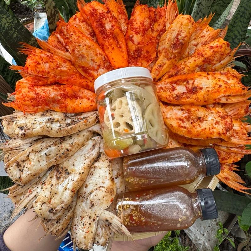 Combo Khô Ức Mỡ Cá Dứa Mix 3vị Trọng Lượng 1kg + Kèm 2Chai Mắm Me, (Tặng 1Hũ Kim Chi 35K )Ăn Vặt Food