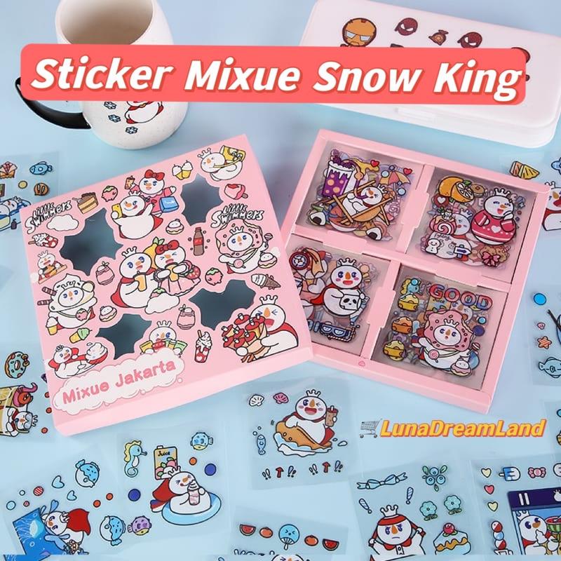 Sticker Mixue Sticker Mixue Snowking isi 100 Lembar / Stiker Mixue / Sticker Mixue ...