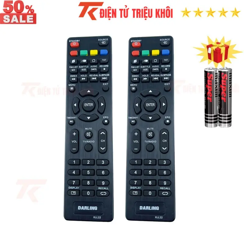 Remote điều khiển tivi DARLING Mã 04, điều khiển TV DARLING các dòng tivi Internet - Tặng kèm pin - Điện Tử Triệu Khôi 5