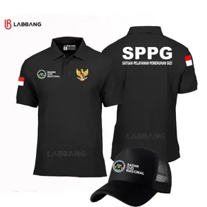 Plus Topi..!!! Polo Shirt Hut DB Badan Gizi Nasional SPPG Unisex Pria Wanita