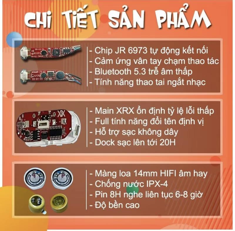 Tai Nghe AP2 8H Bluetooth 5.2, Đầy Đủ Tính Năng, Cảm Biến Thông Minh Kem Ốp Bảo  Vệ Và Bút Vệ Sinh Earphone, Nhét Tai Nghe Nhạc Đàm Thoại, Bảo Hành 6 Tháng 2
