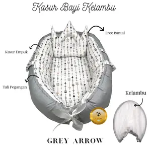 Platinum Collection -  Kasur Bayi Kelambu Baby Nest Kasur anti nyamuk Bahan Katun Kado Lahiran Hampers