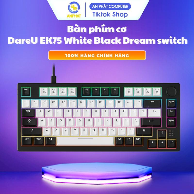 Bàn phím cơ DareU EK75 - Chính hãng bảo hành 24 tháng
