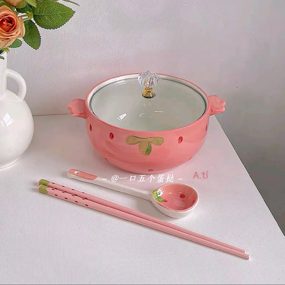 bộ nồi xứ kèm thìa và đũa