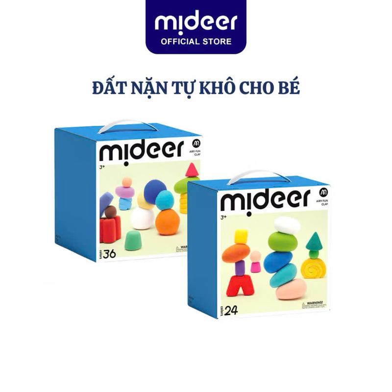 Đất nặn tự khô 24- 36 màu Mideer đất sét tạo hình mô hình AIRY FUN CLAY