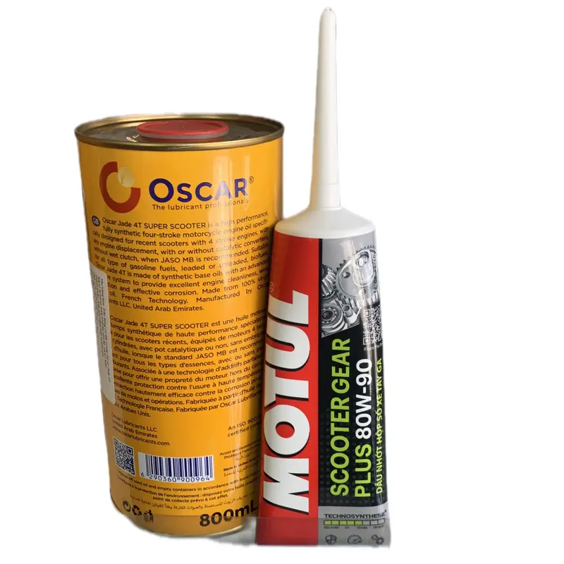 Combo nhớt oscar scooter 10w40+nhớt láp motul(combo tay ga) Phụ Tùng 4