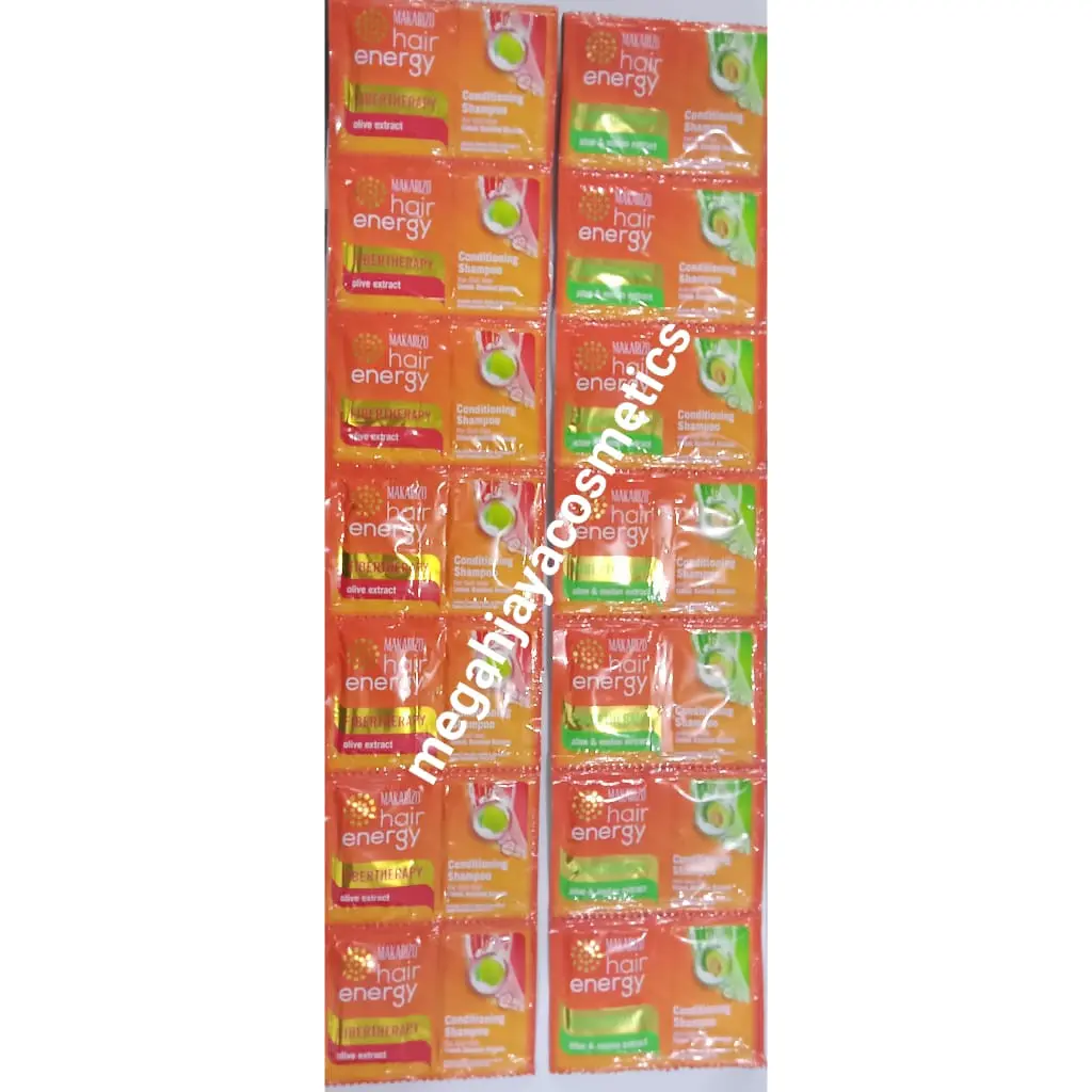 Makarizo Hair Energyo 10Ml (Sachet) Conditioner Shampo  Sampo  Haircare  Lepek  Membersihkan  Kering  1Pc