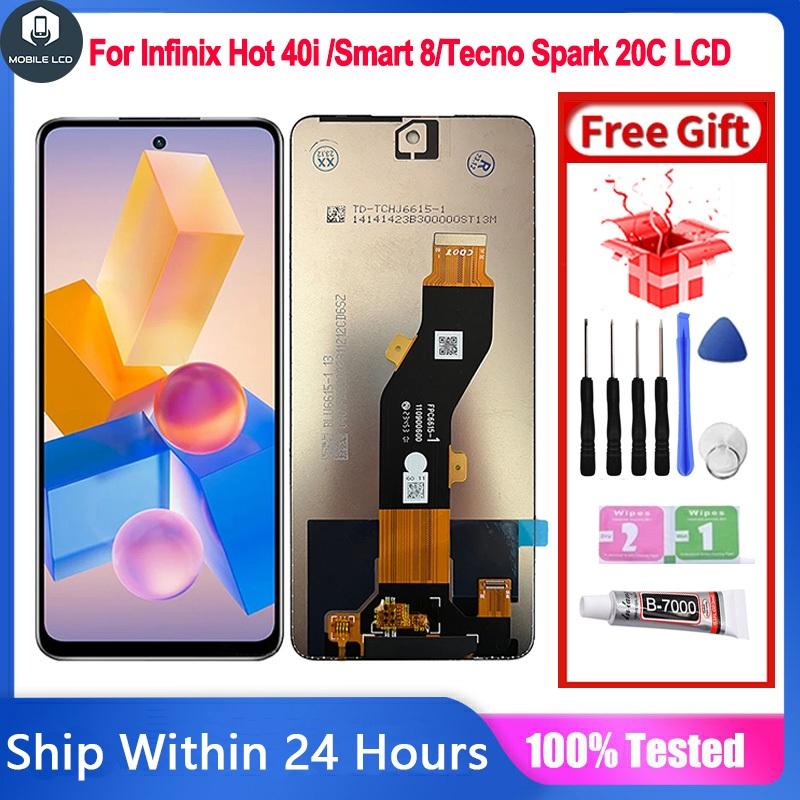 Original LCD with frame for Infinix Hot 40I/Infinix Smart 8/Infinix ...