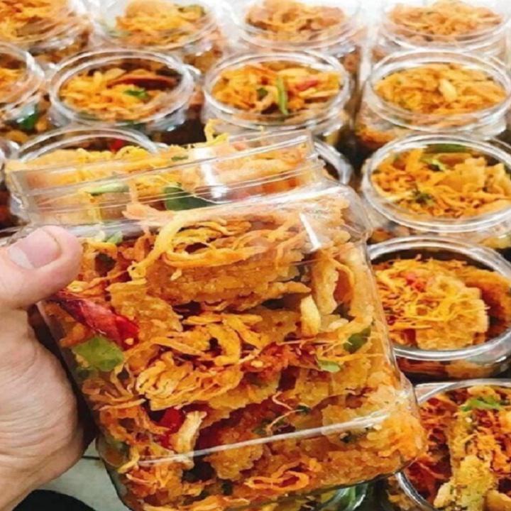  Hũ 300gr Cơm Cháy Lắc Khô Gà hàng bào mới ngon giòn đậm vị 