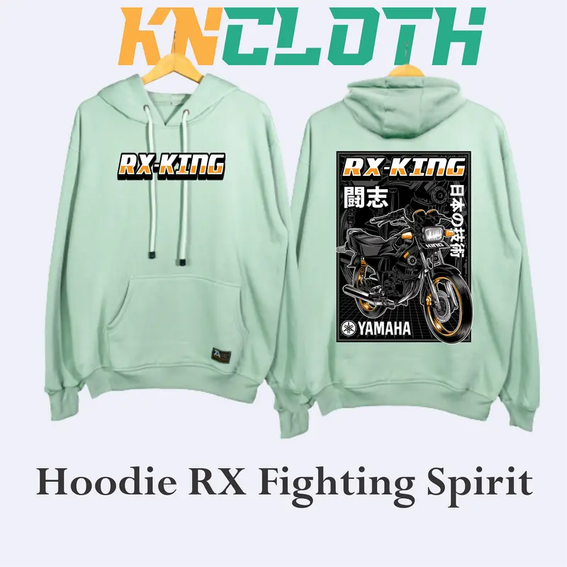 JAKET HOODIE RX-KING FIGHTING SPIRIT MARKERCLOTH PREMIUM EDITION FREE GIFT MINIGRAM EMAS BIG SIZE (M,L,XL,3XL,4XL,5XL) Custom Fleece 6