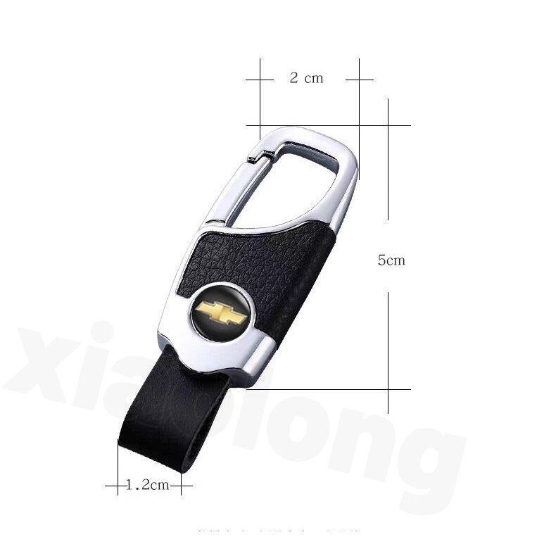 Product Introduction of sale high quality leather metal car keychain motorcycle car key holder motorcycle accessories fashion car key chain men women car gift car accessories For Chevrolet Malibu TrailBlazer Spark Cruze Aveo Suburban Captiva Optra Spin Camaro Sonic ColoradoCAR 2