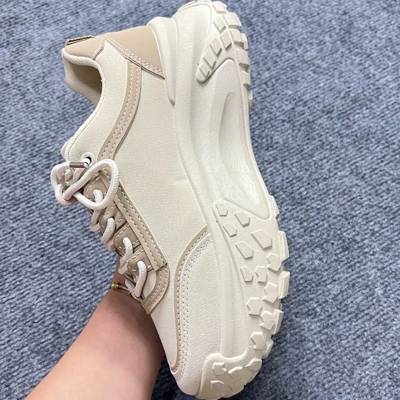 Giày Thể Thao Nữ Thời Trang Mã 50 Đế Cao 5 Phân Nhẹ Êm Thoáng Khí Phong Cách Sneaker Shoes 2