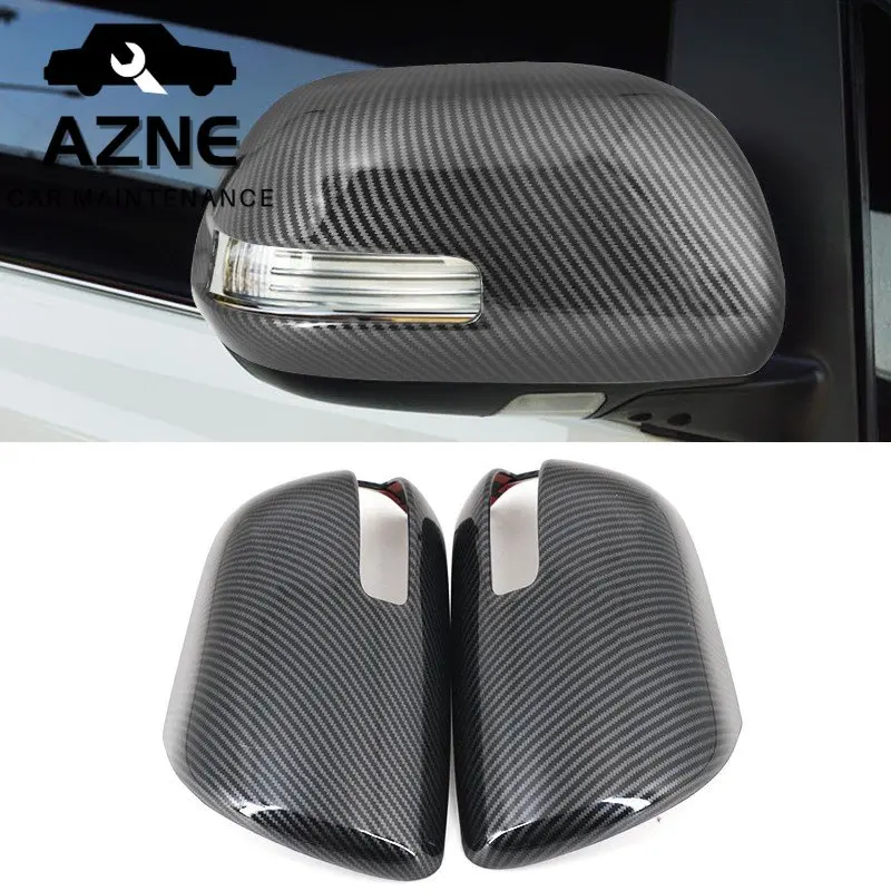 Nắp Gương Chiếu Hậu Ô Tô, Cho TOYOTA HILUX VIGO 2008-2015, Họa Tiết Sợi Carbon, Nắp Gương Chiếu Hậu Trang Trí