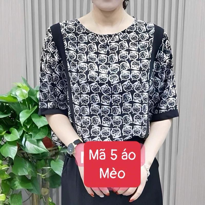 Áo cổ tròn tay cánh dơi nhẹ Hàn Quốc chất liệu thun co giãn bốn chiều mềm mịn mát, size từ 45kg đến 100kg - Top, Nữ Women 0