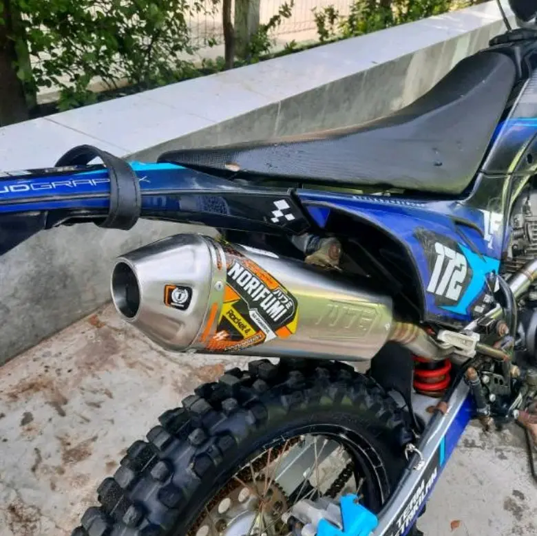 Knalpot norifumi rocket 4 competisi fullsystem klx 150 bfse s l g crf 150L d-tracker suara gahar siap trabas mesin motor Motorcycle Pick Motorcycle Pick 2