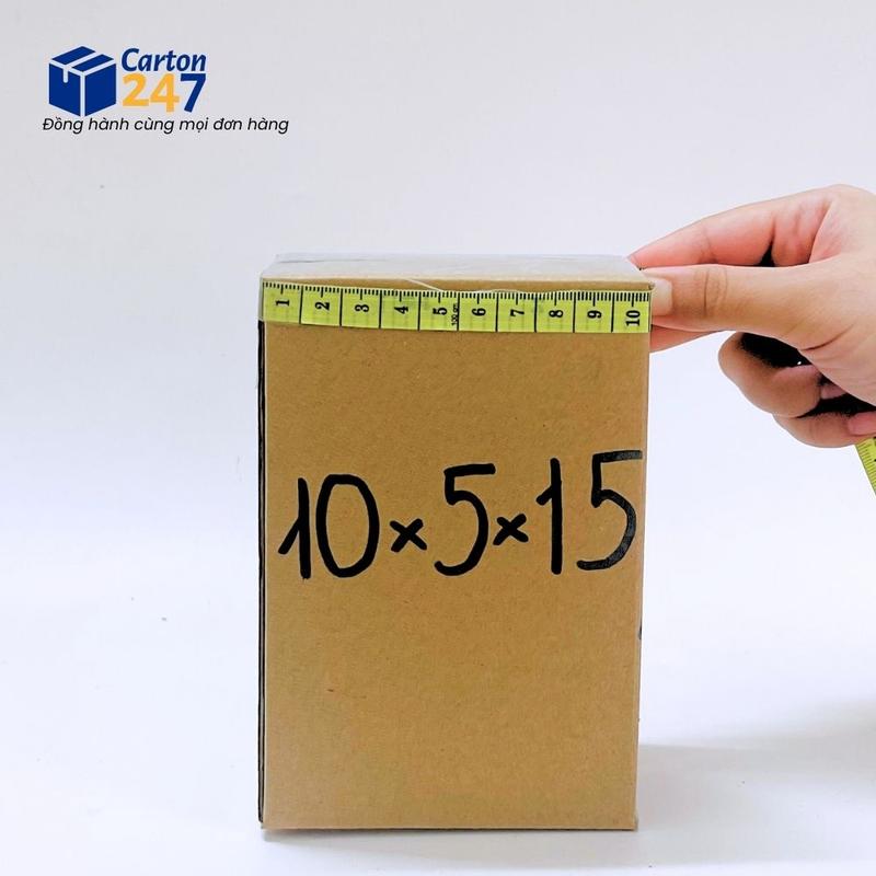 10x5x15 [COMBO 100] Hộp giấy carton đóng gói hàng giá gốc tại xưởng - Carton 247 1