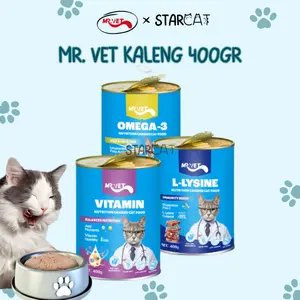 SC Mr. Vet Kaleng Makanan Basah Kucing Wet Food Gemuk Bulu Lebat 400g