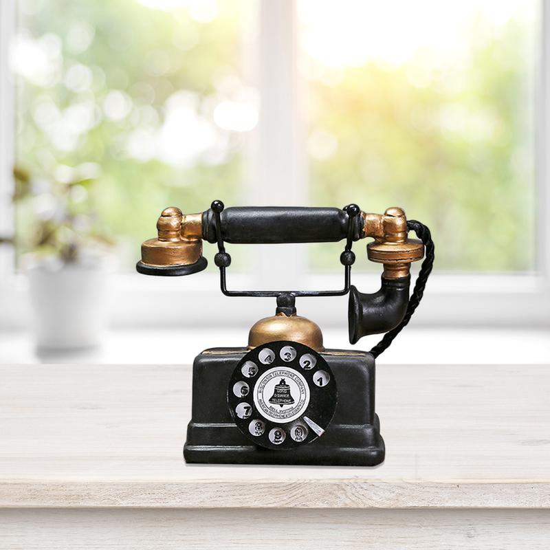 Product Introduction of Resin phone model with retro style home decoration technology 8