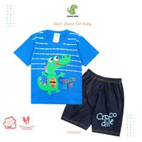 Gambar Wakakids Baju Bayi Anak Laki Laki Lengan Pendek Motif Crocodile Setelan Celana Jeans Usia 12 Bulan Hingga 18 Bulan 3320 - Merah dari Wakakids Kota Administrasi Jakarta Pusat 4 Tokopedia