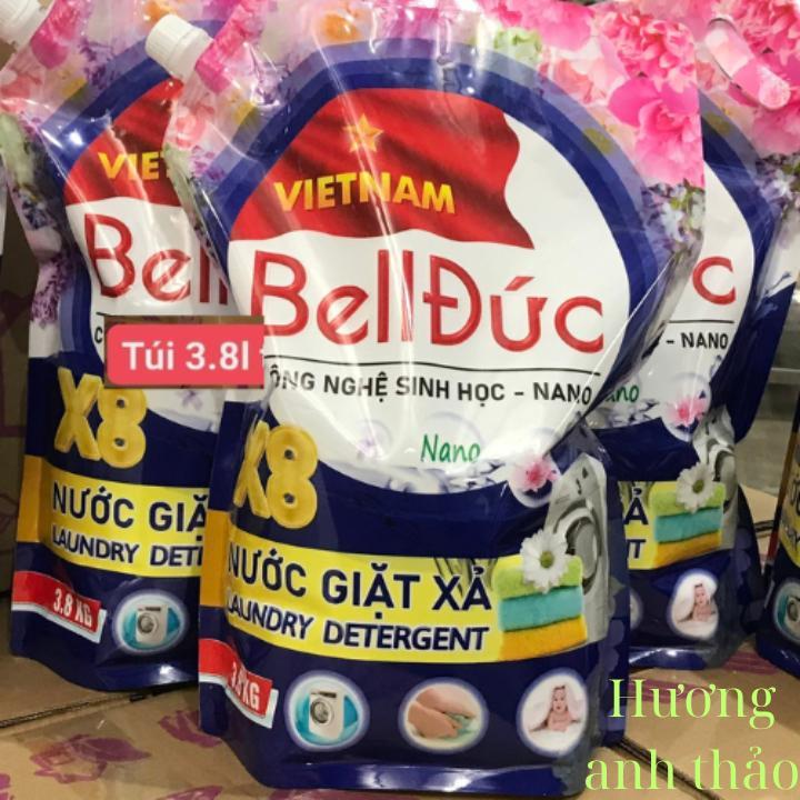 Hương Hoa AnhThảo Nước giặt Xả Bell Đức 3L8 công nghệ sinh học không hóa chất không độc hại Làm Sạch