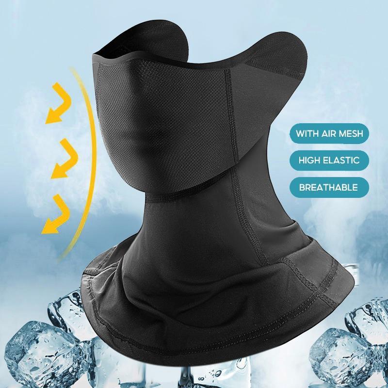 Ear Wrap Design Neck Gaiter Face Mask, Cool Lightweight Windproof Face Mask, Face Sun Protection Mask, Breathable Mesh Facial Sun Protection, Christmas Gift 1