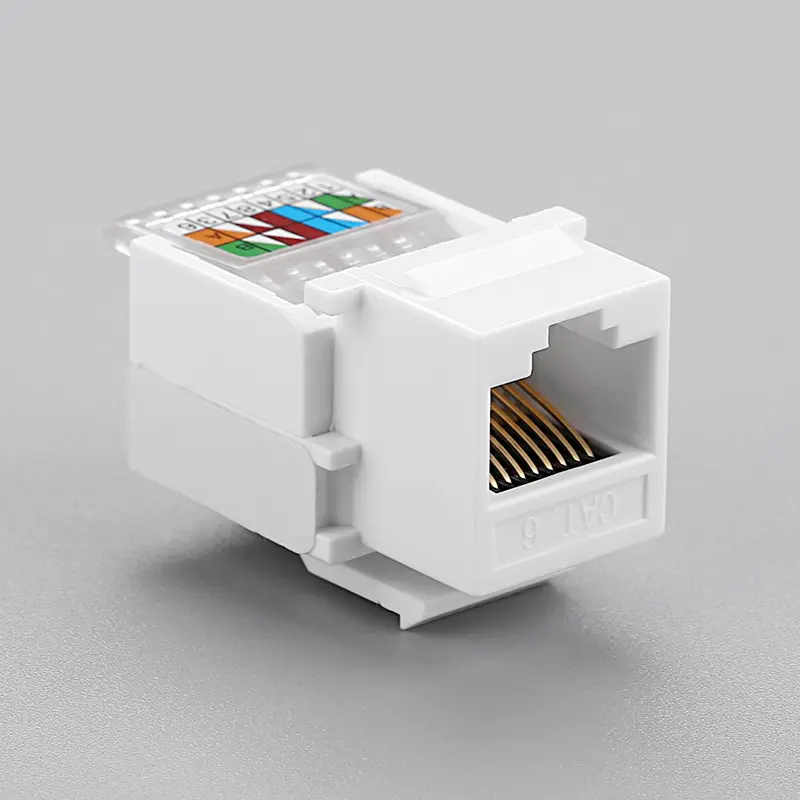 RJ45 Cat6 UTP Keystone Female Jack Connector Adapter Internet Network Lan Cable