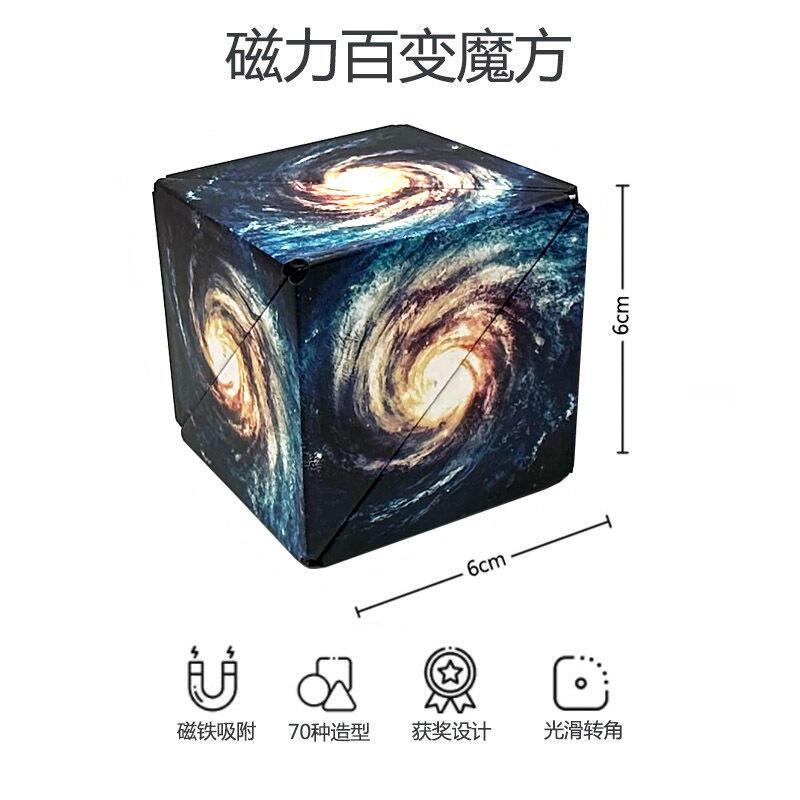 Product Introduction of 3D puzzle, geometric space, early eduion, diverse thinking, magnetic cube, decompression toy 12