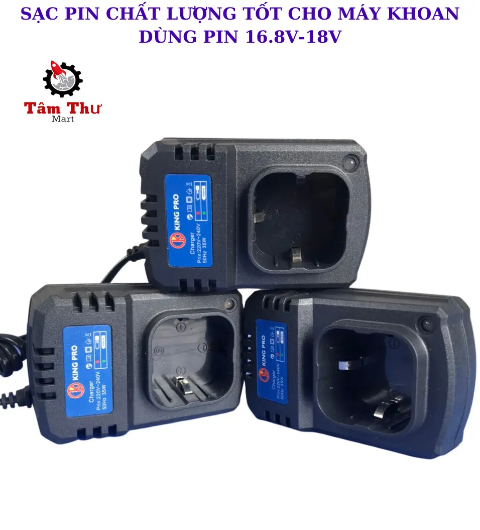 Đế sạc pin 4 cell 16.8V Kingpro cho máy khoan pin