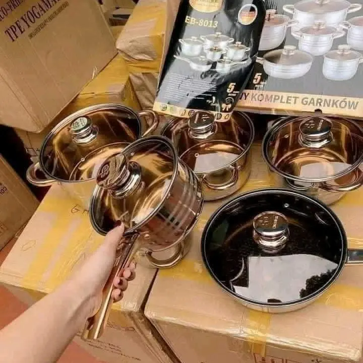 bộ nồi đức cao cấp bộ 6 món sang dày dặn 0