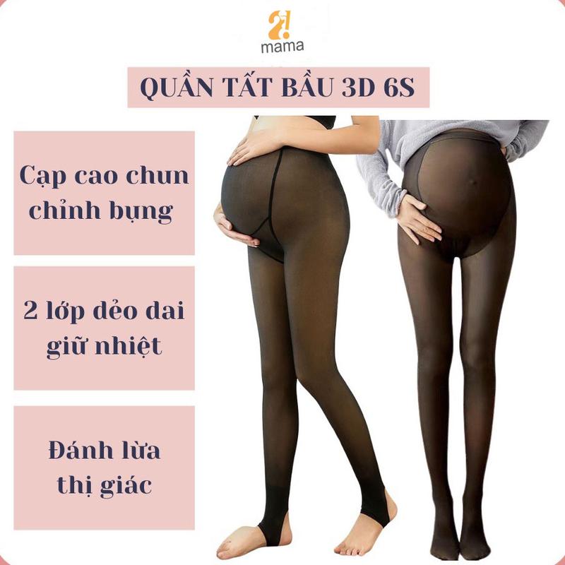 [Hàng loại 1] Quần Tất bầu 3D 6S đánh lừa thị giác 2mama, cao cấp chất siêu đẹp,dầy dặn mềm mịn