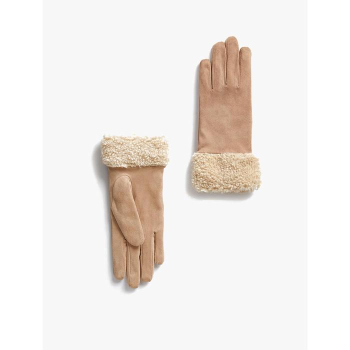 Gambar M&S - Sarung Tangan Wanita - Faux Sheepskin Cuffed Gloves - Natural - INT S dari Marks & Spencer ID Kab. Bogor 2 Tokopedia