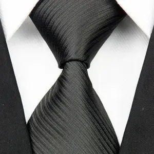 Dasi Hitam Pria Kantor Lebar 3inch