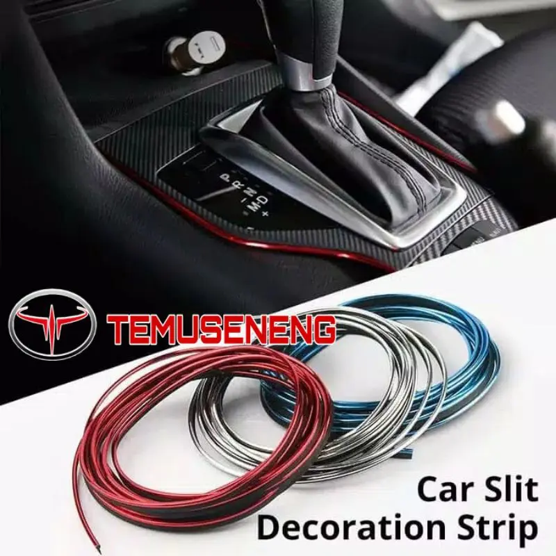 5 METER 5M LIST TRIM KARET LIS DEKORASI AKSESORIS MOBIL LIST WARNA MODIFIKASI Car