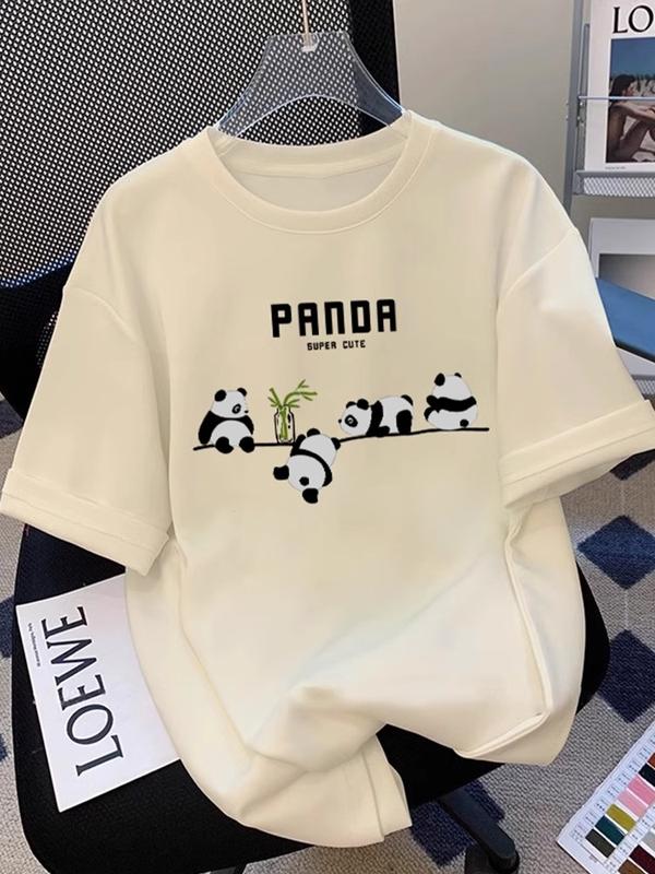 ANDREA Cotton Nguyên Chất Mùa Hè 2024 Phong Cách Mới Đa Năng Phong Cách Hàn Quốc Thời Trang Hoạt Hình Lỏng Lẻo Unisex Cặp Đôi Mặc Áo Sơ Mi Tay Ngắn In Hình Học Sinh Áo Phông Giao Hàng Nghệ Thuật Thêu Hoa Nhẹ Nhàng Áo Sơ Mi Trắng Ướt Cho Nữ