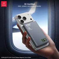 Gambar XUNDD Power Bank Wireless Magnetic 10000 mAh  dengan Display Pintar PD 20W Pengisian Cepat dan Port Tipe-C untuk Ponsel - GREY [ POWER BANK MAGNETIK LED DESAIN ] dari XUNDD Indonesia Kota Administrasi Jakarta Barat 1 Tokopedia