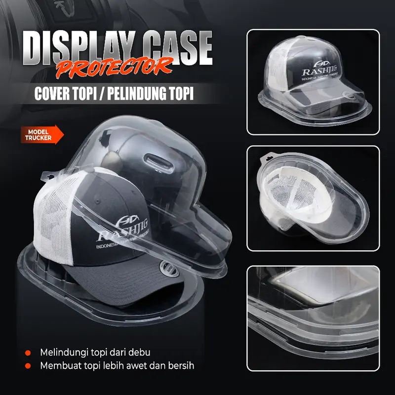 Hat Display Case / Flat Dan Curve Visor / Pelindung Topi Baseball 0