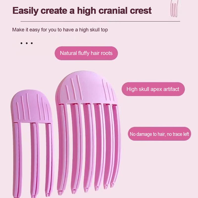 Product Introduction of New Hair Care Roots Natural Fluffy Hair Clip No Heat Plastic Hair Curler Twist Styling Diy Tools 3/ 6 Teeth Comb Fluffiness Tool 18