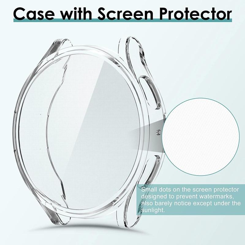 Watch Screen Protector (4 Counts), TPU Full Coverage Anti-scratch & Dustproof Watch Protective Case, Smart Watch Screen Protector 3