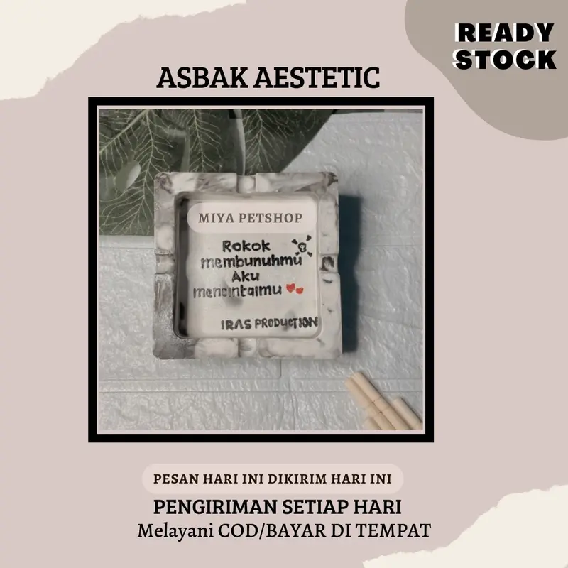Asbak Aestetik Cocok buat kado| Giftbox asbak 1