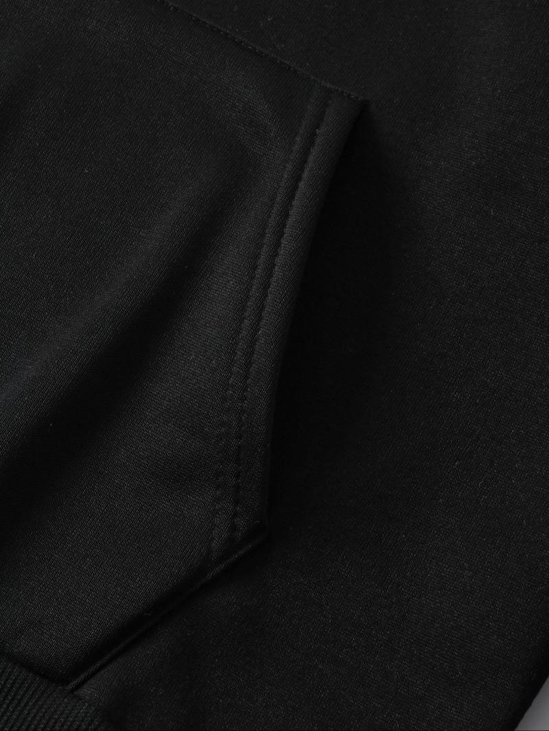 Product Introduction of Women's Butterfly & Letter Print Drawstring Pocket Hoodie, Casual Long Sleeve Hooded Sweatshirt for Fall & Winter, Women's Clothes for Daily Wear 5