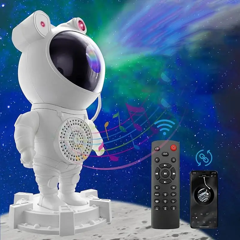 Astronaut Projector Night Light, 1 Count USB Powered Galaxy Projector Light with Remote Control, Spaceman Ambient Lamp, Starry Sky Projector Light