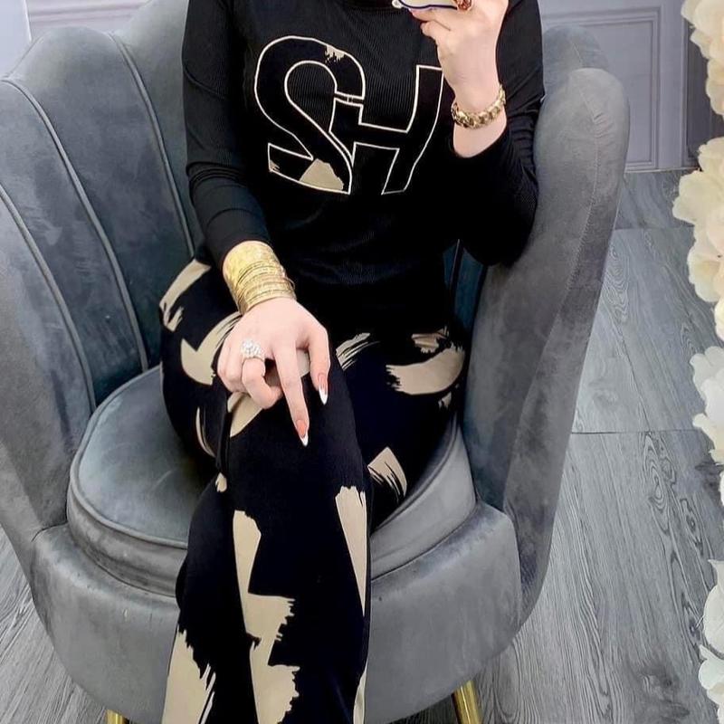 Tay Dài Quần Baggy mã A689 thiêu H2- Đồ bộ nữ THÊU áo tăm lạnh quần mango Women Top mặc nhà mềm mịn mát vạt ngang tay dài