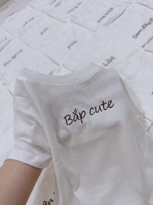 (Thêu tên) Áo Phông thêu tên bé, thêu lá cờ chất liệu  cotton mềm mại 2