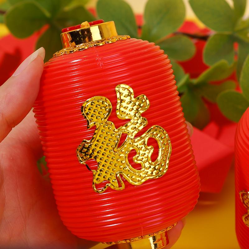 Product Introduction of 8 PCS Chinese Style Lantern Pendant Portable Traditional Spring Festival PVC Lanterns Hanging New Year Decor Supplies 23