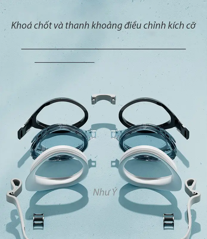 Kính Bơi Cận Thị Kappa Chống thấm nước, Chống mù và Chống tia UV cho Unisex Đàn ông Phụ nữ 7