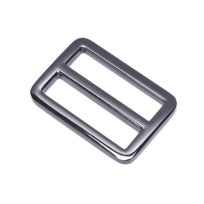Product Introduction of Rectangle Metal Tri Glide Backpack Strap Adjust Bag Buckle Webbing Slider Buckle 27