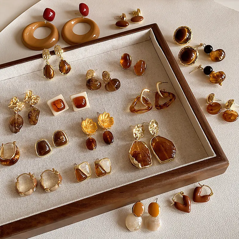 anting wanita retro vintage model tusuk tindik aksesoris fashion wanita