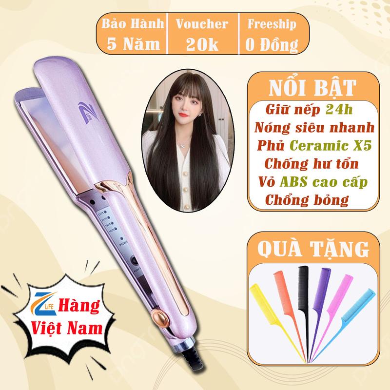  Máy Duỗi Tóc Ép Tóc Là Thẳng Uốn Cụp Zlife Z469 Cao Cấp Máy Làm Tóc Tạo Kiểu Nóng Nhanh Có 4 Mức Chỉnh Nhiệt 