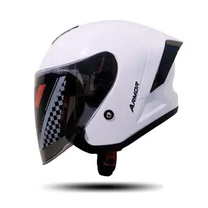 Helm dewasa halface js armor cowok/cewek Helmet Kaca Motorcycle Visor